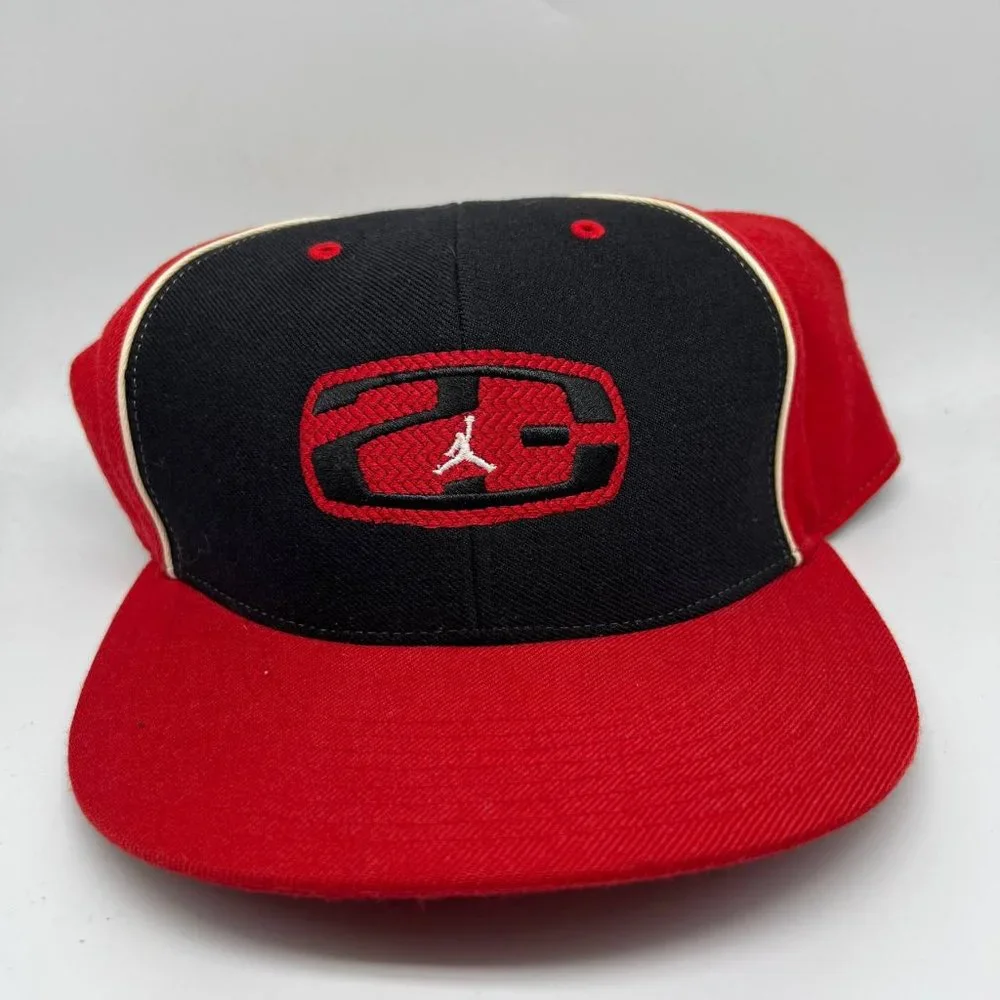 Air Jordan 23 Red Black 7 7/8 Jumpman Hat Fitted Cap Men